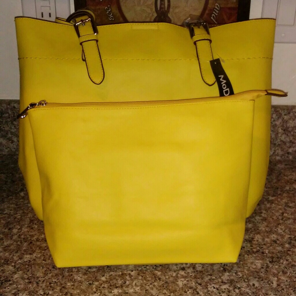 MoDA Lemon Yellow Tote - Picture 4 of 7